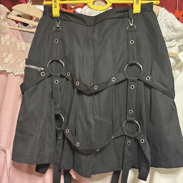 acdcrag 블랙 스커트 플러스 사이즈
