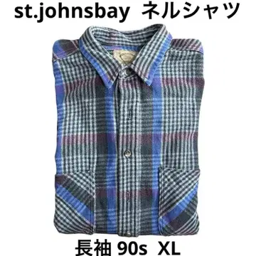 구제 의류 st.johnsbay 90s 00s 플란넬 셔츠 긴팔 아메카지
