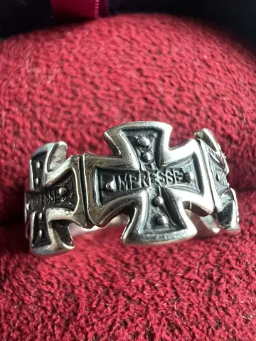 impresse silver925 크로스 반지 새상품급