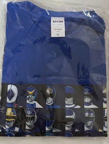 [ XL ] 파랑 블루 전 슈퍼 전대 전시 T셔츠 역대 집합 전대 전시