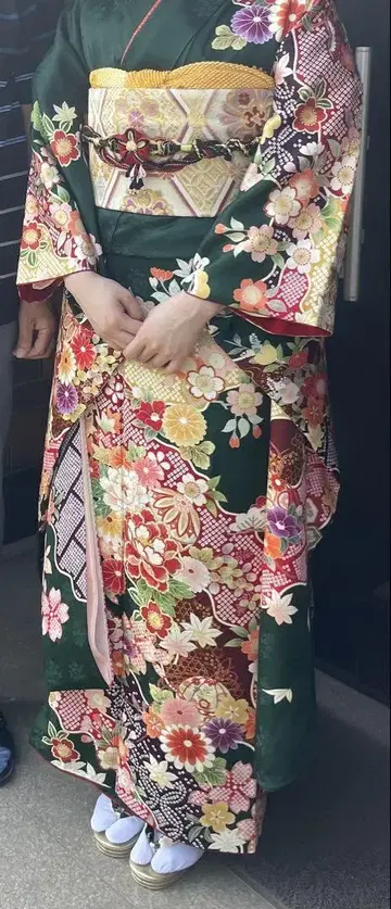 후리소데 그린 후리소데 세트 성인식