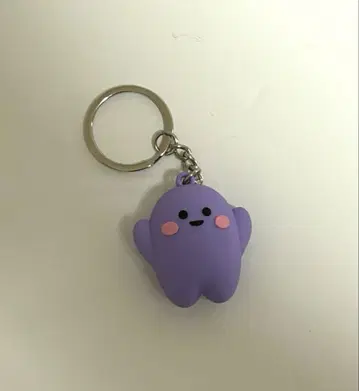 오사카 만박 독일관 서큘러 마스코트 키링 보라색 퍼플 새상품