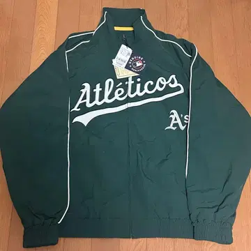 MLB junred 나일론 블루종 애슬레틱스 M