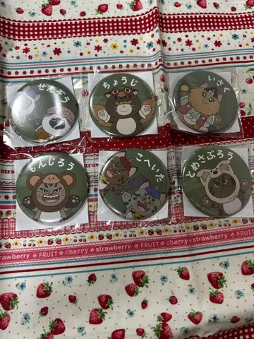닌타마 란타로 난자타운 스크래치 캔뱃지