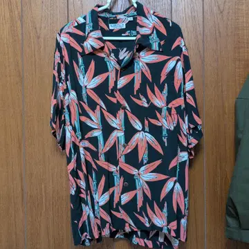 토요 SUN SURF Hawaiian 대나무 알로하 셔츠 L