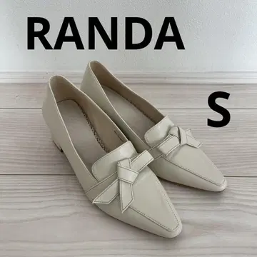 RANDA 스티치 리본 힐 슈즈 S
