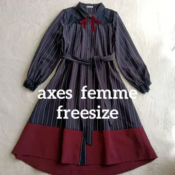 axesfemme 엑시즈팜 브로치 부착 바이컬러 OP