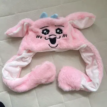 빤쮸토끼 모자 귀가 움직이는 토끼 모자 코스프레