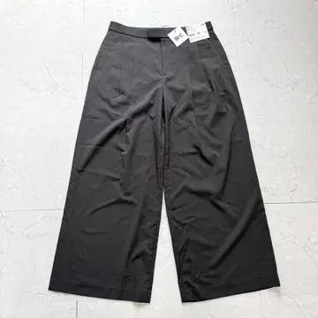 새상품 UNIQLO C 칸도우 턱 와이드 팬츠 XL 다크 그레이 택 포함