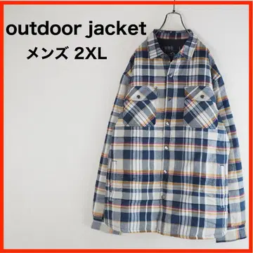 A3817 새상품급 outdorr jacket*아우터*2XL*체크 무늬