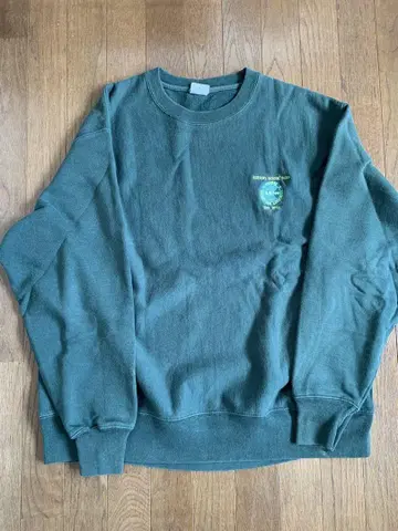 XL/구제 의류 긴팔 챔피온 Champion 리버스 위브 그린
