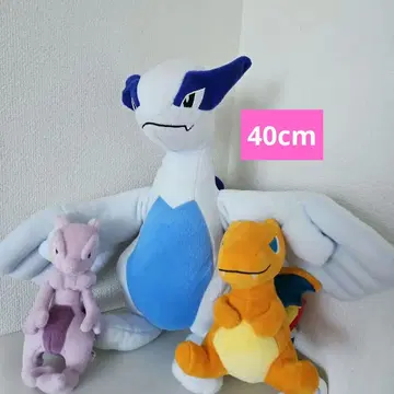 포켓몬 루기아 리자몽 뮤우 봉제 인형 일괄 특대형 40cm
