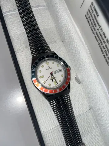새상품급 TIMEX TIMEXQ 인기 화이트 다이얼