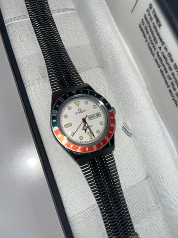 새상품급 TIMEX TIMEXQ 인기 화이트 다이얼