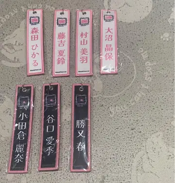 사쿠라자카46 네임택 키링 7개 세트