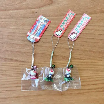 헬로키티 고토치키티 우라시마타로 전설 스트랩 3종 세트