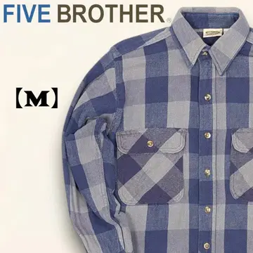 FIVE BROTHER 90's 버팔로 체크 플란넬 셔츠