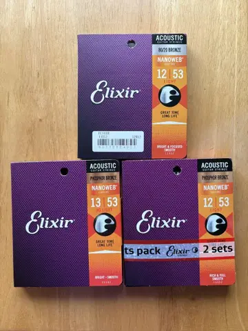 Elixir Nanoweb 어쿠스틱 기타 줄