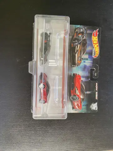 Hot Wheels 2대 세트 블랙 빨간색