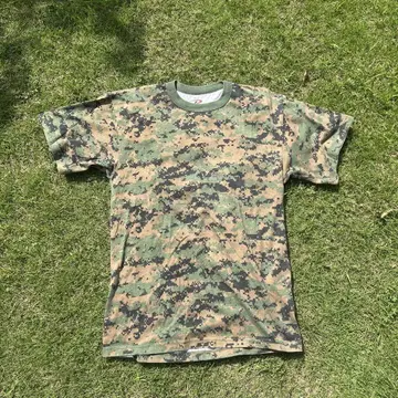 카모 패턴 T셔츠 구제 의류