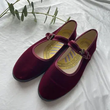 keds 벨로아 스트랩 신발 24cm 플랫 레드