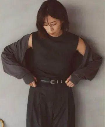 히가시하라 아키상 forme Mother UV 가디건 블랙