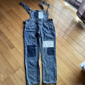 데님 패치워크 오버롤