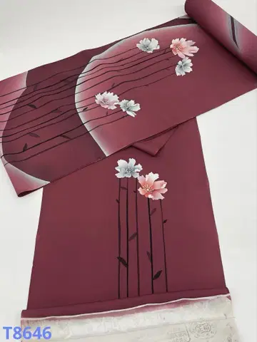 츠케사게 손 그림 요시호리 직조 순수 실크 옷감
