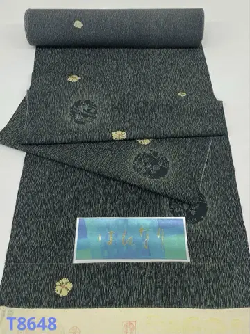 코몬 날개 패턴 유키와 순수 실크 옷감