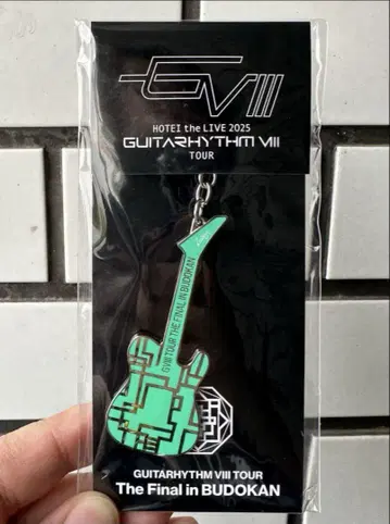 Guitarhythm VIII 메탈 키링 그린 무도관 한정판