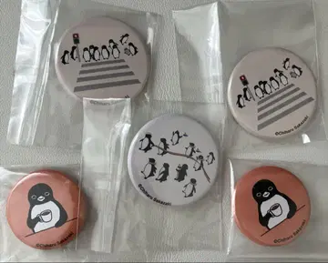 사카자키 치하루 펭귄 거리로 나가다 기획전 한정판 캔뱃지 Suica 펭귄