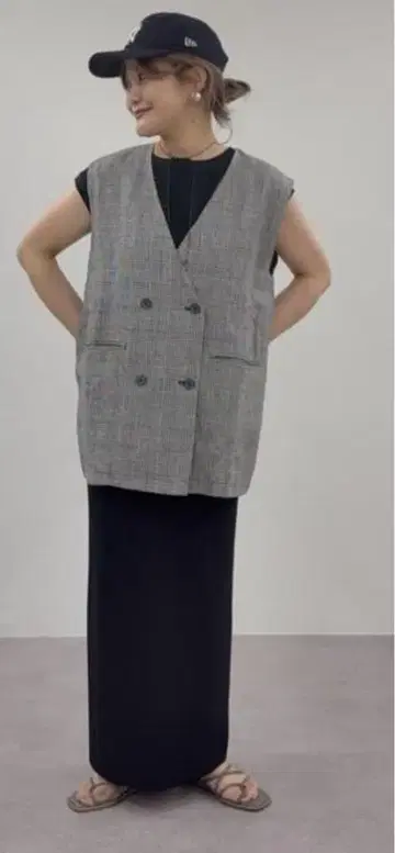 퓨어세신 린넨 더블 디자인 베스트 ZARA