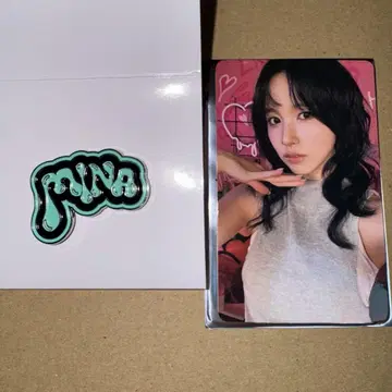 TWICE 미나 핀 배지 혜택 트레이딩 카드
