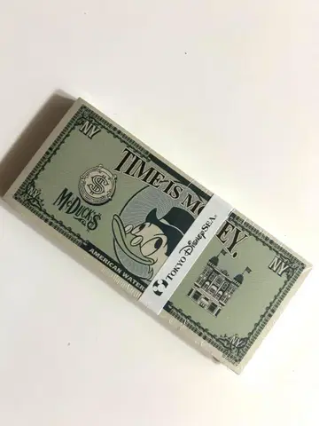 디즈니씨 지폐 뭉치 메모장 스크루지 맥덕