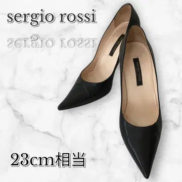 세르지오로시 펌프스 하이힐 22.5cm 블랙 포멀 신발 이탈리아