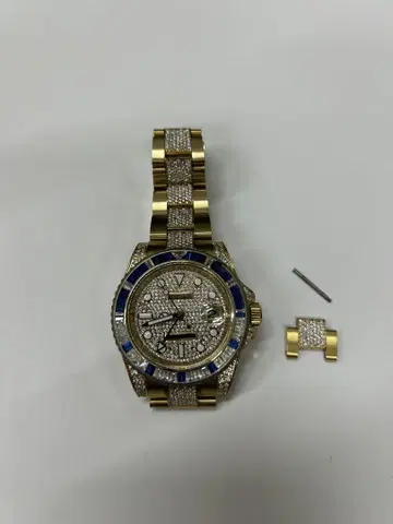 커스텀 골드 시계 GMT