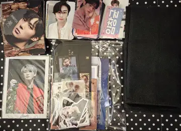 K-POP 굿즈 dvd 부채 캔뱃지 슬로우건 등 세트