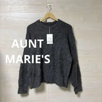 AUNT MARIE'S 새상품 택 포함 미사용 그레이 긴팔 니트 스웨터
