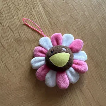 카이카이키키 플라워 키체인 Pink&Brown