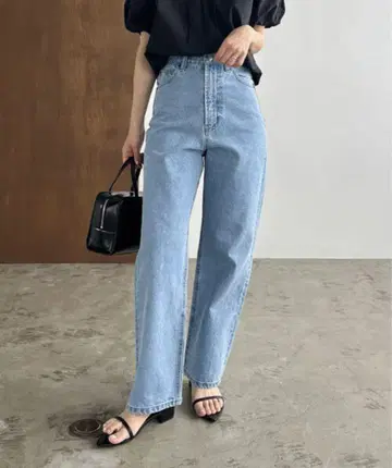 13oz 하이웨스트 스트레이트 데님