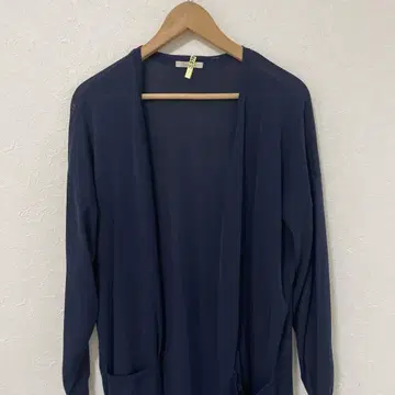 새상품급 로즈 티아라 네이비 롱 가디건 빅 사이즈