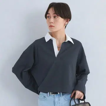 greenlabelrelaxing 크롭 라거 셔츠