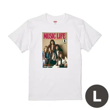 QUEEN Music Life Cover T셔츠 화이트 L 사이즈
