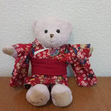 [ Petit Loup ] 쁘띠루 기모노 곰 봉제 인형 마스코트