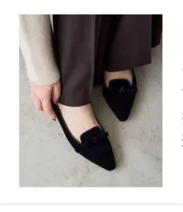 LE TALON 프렌치 리본 오페라 플랫 23.5cm