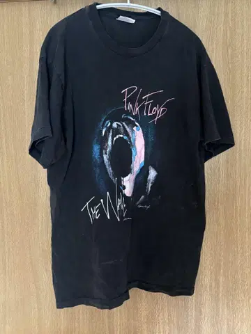 Pink Floyd The Wall T셔츠 구제 의류 80s