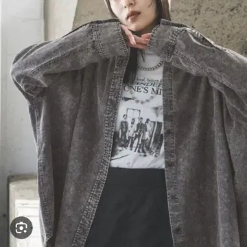 jeanasis 쉐이드 블리치 BIG 셔츠