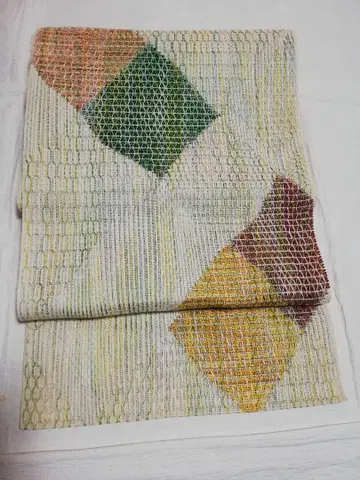 순수 실크 나고야 오비(약 24cm) 마츠바 스타일