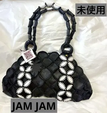 미사용 JAM JAM 핸드메이드 양가죽 핸드백 유니크