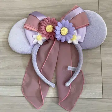 디즈니 리조트 라푼젤 꽃 장식 머리띠